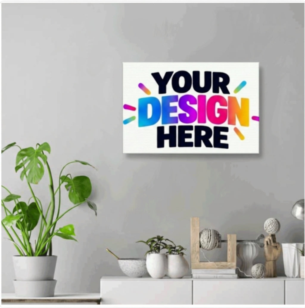 Custom White Canvas Print