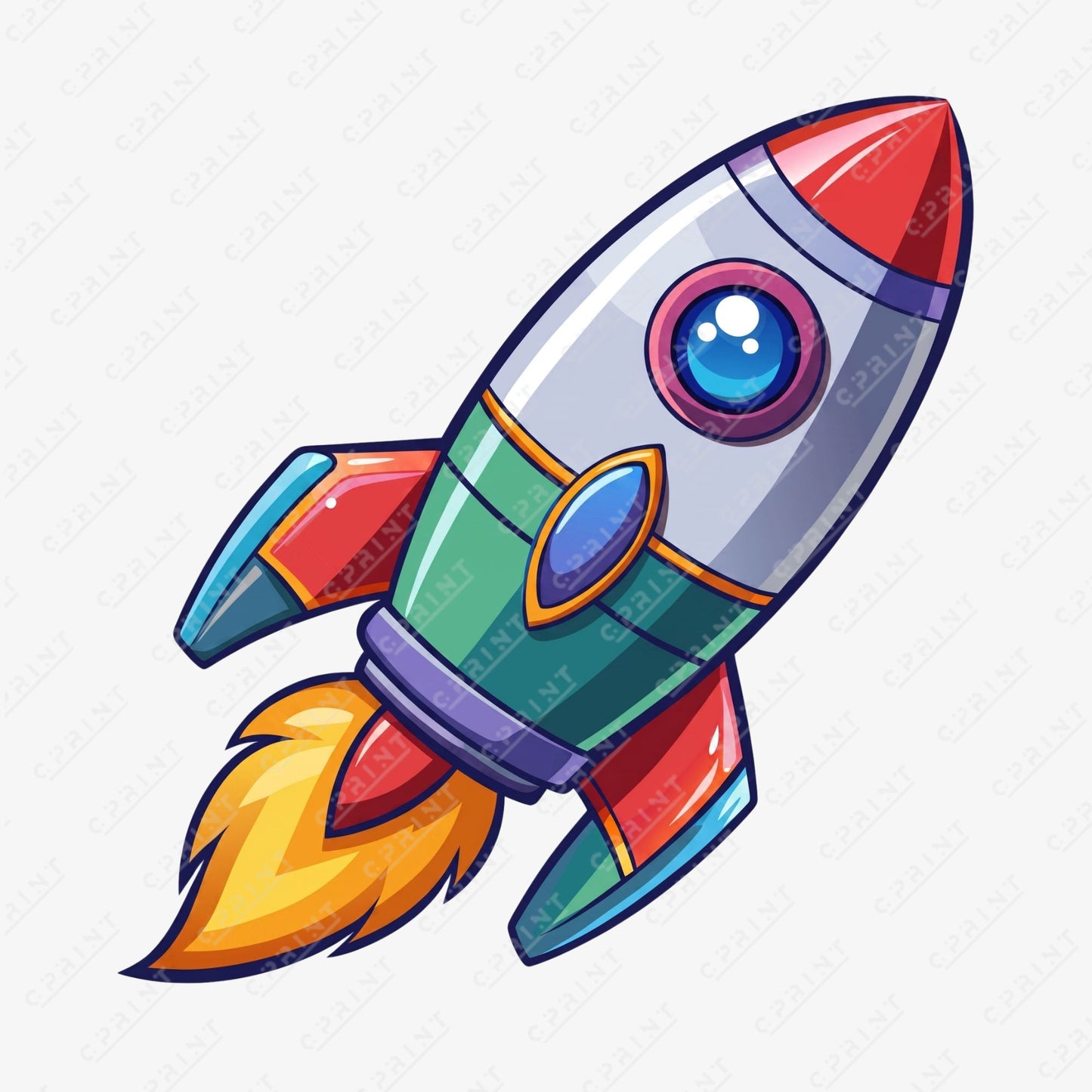 Space Adventure Spaceship Custom Character Cut-Out