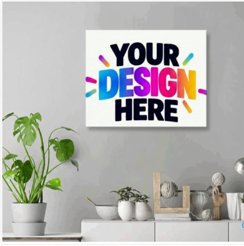 Custom White Canvas Print
