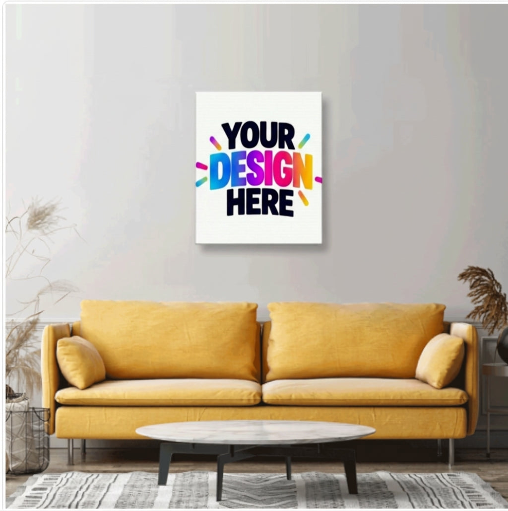 Custom White Canvas Print
