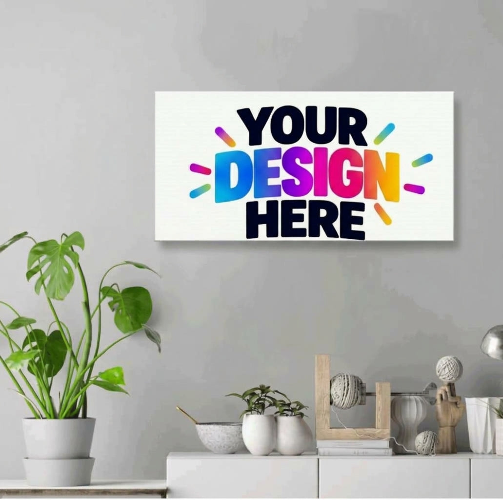 Custom White Canvas Print