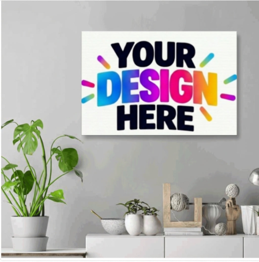 Custom White Canvas Print