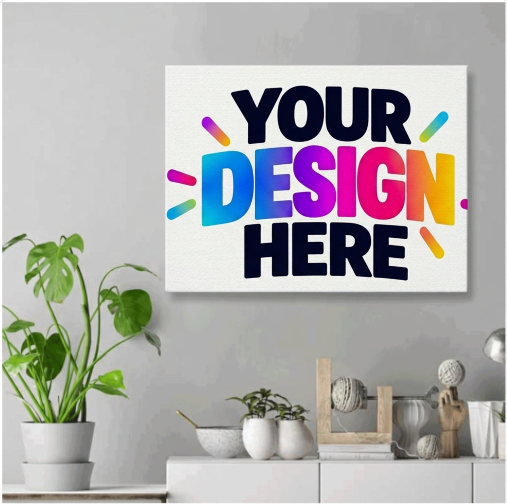 Custom White Canvas Print