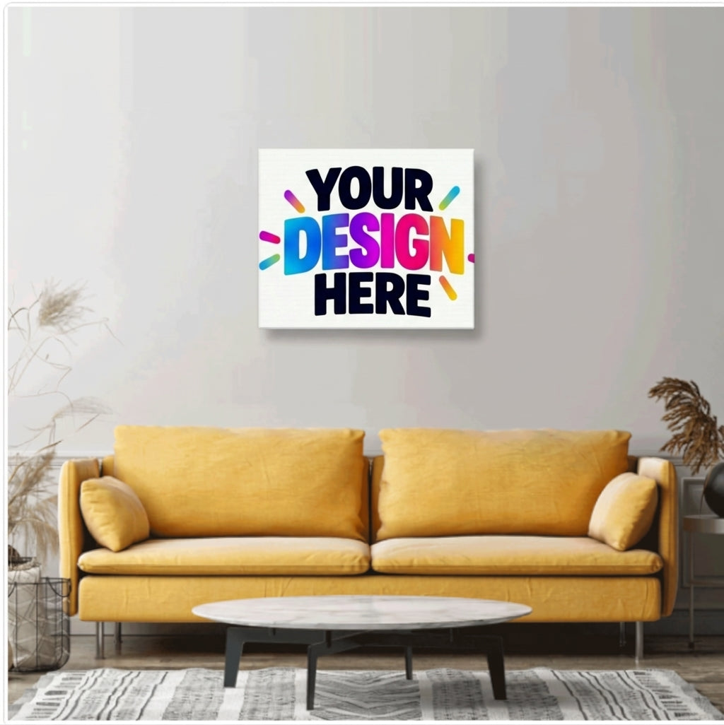Custom White Canvas Print