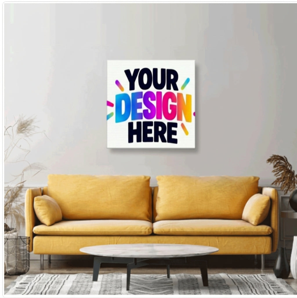 Custom White Canvas Print