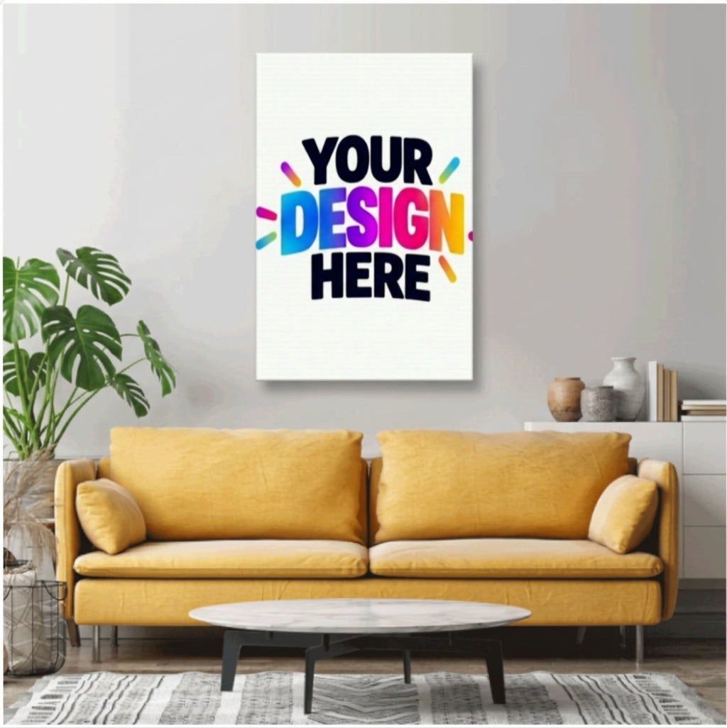 Custom White Canvas Print