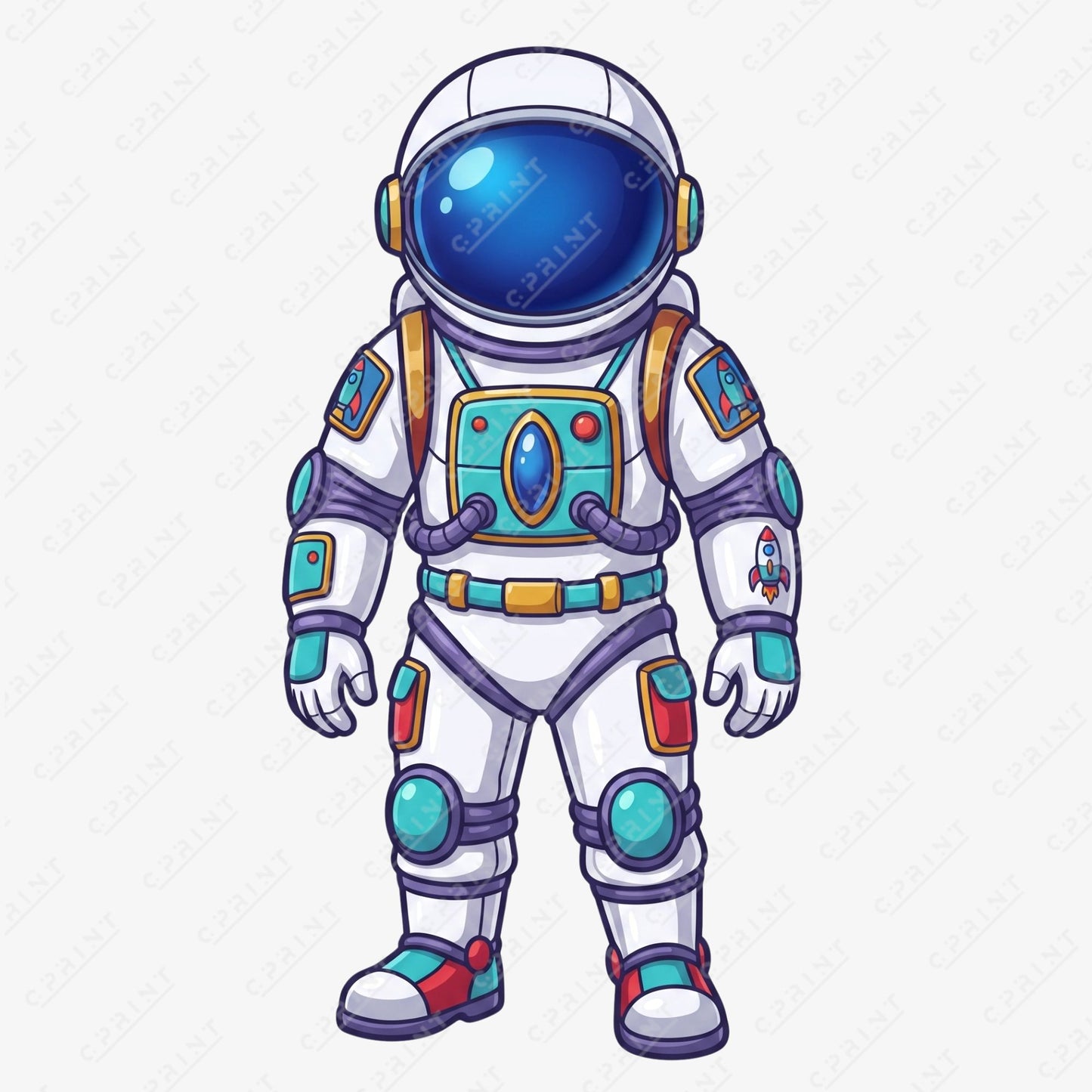 Space Adventure Astronaut Custom Character Cut-Out