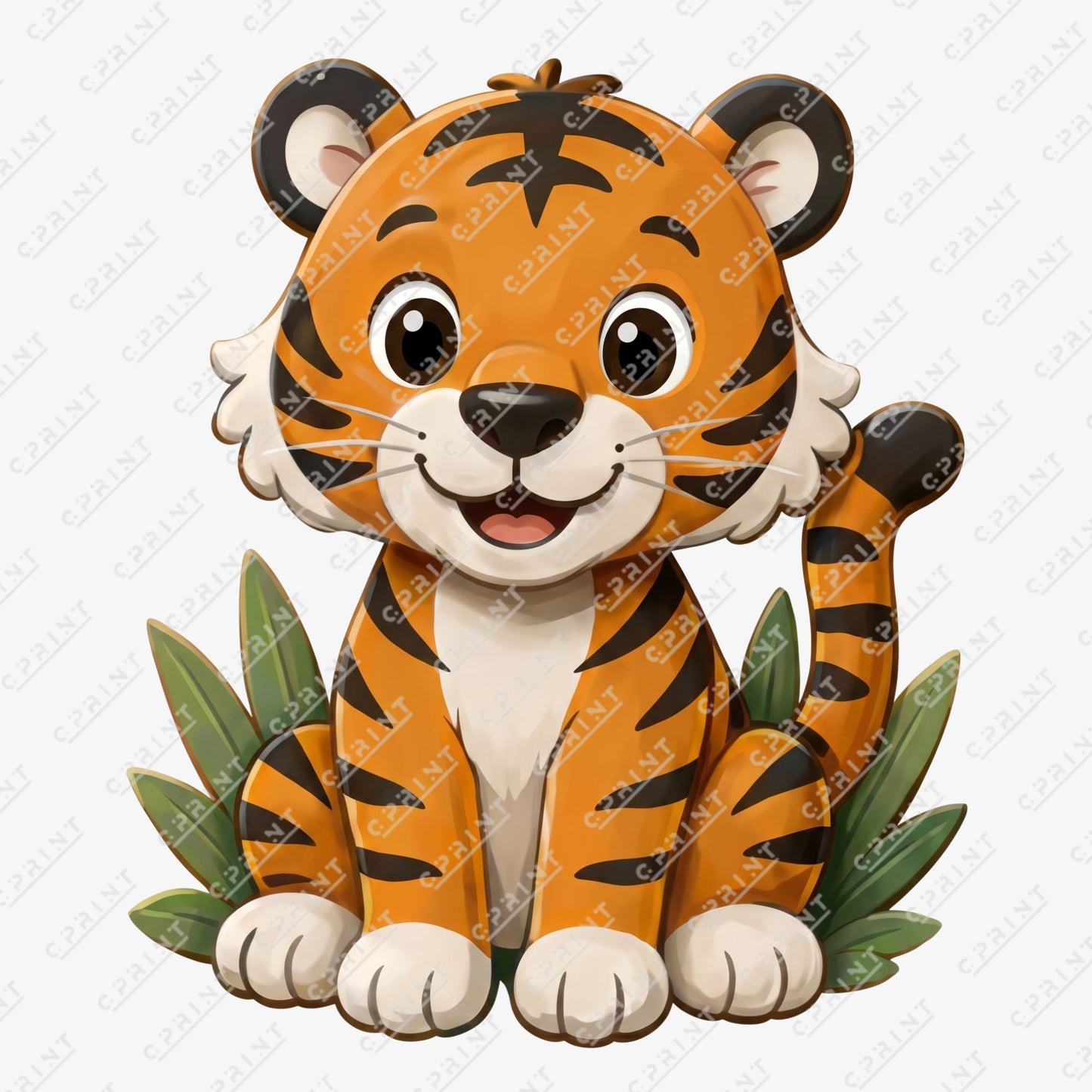 Safari Adventure Tiger Custom Character Cut-Out