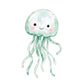 Watercolor Sea Creatures Clipart Bundle