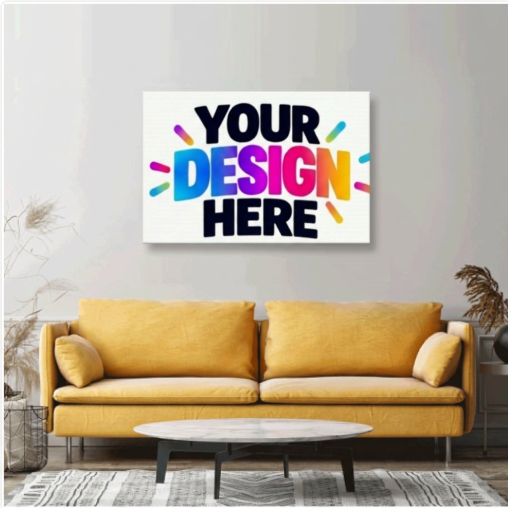 Custom White Canvas Print