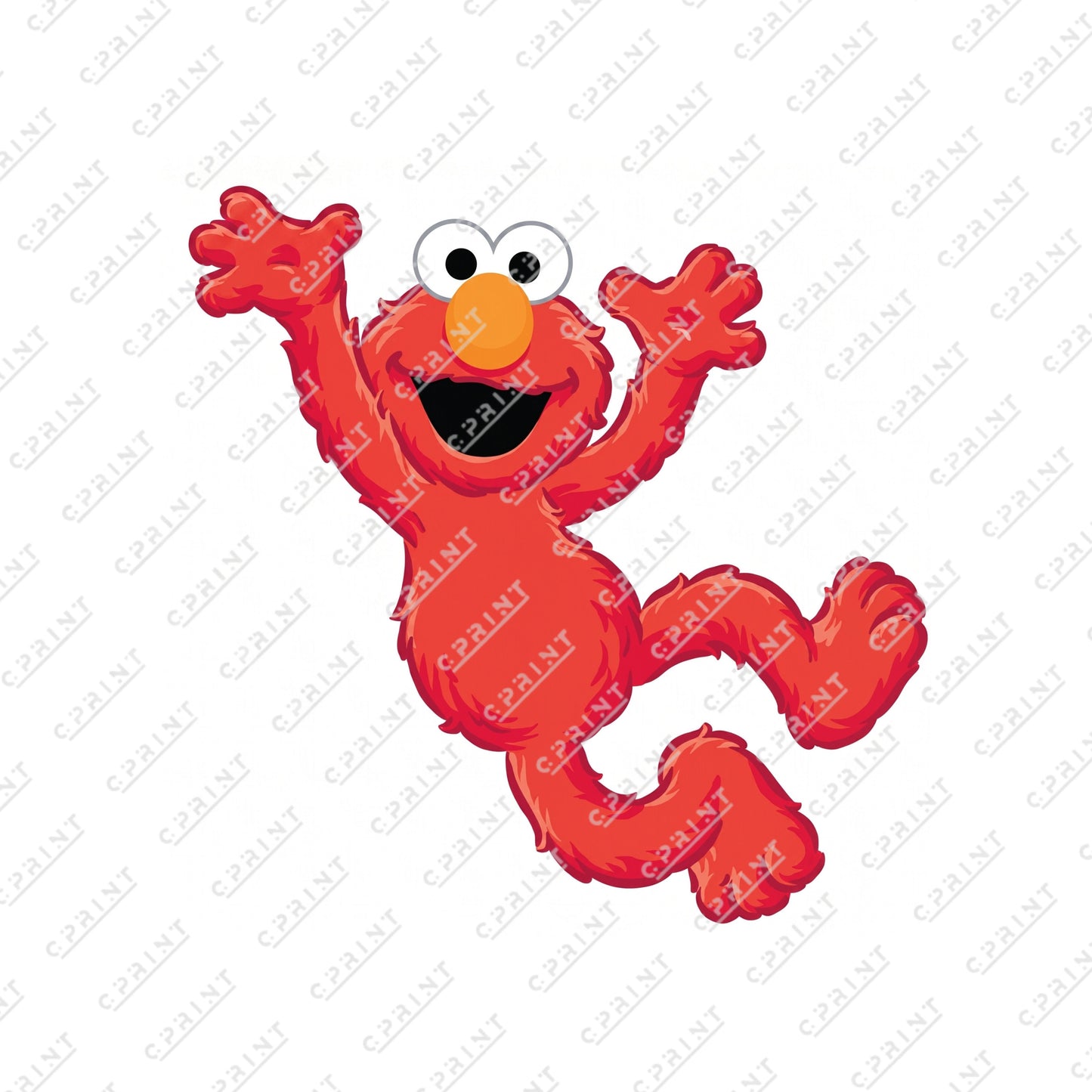 Jumping Elmo Cardboard Cutout