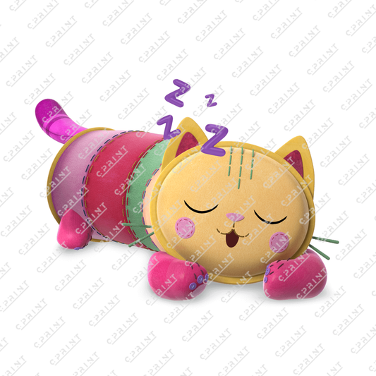Gabby's Dollhouse Pillow Cat (Sleeping) Cutout