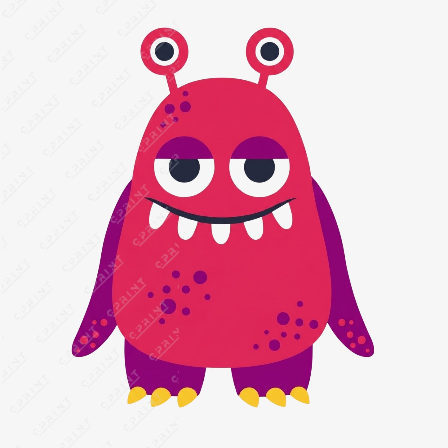 Custom Outer Space Alien Standee – Cute Monster Cardboard Cutout for Birthday Party