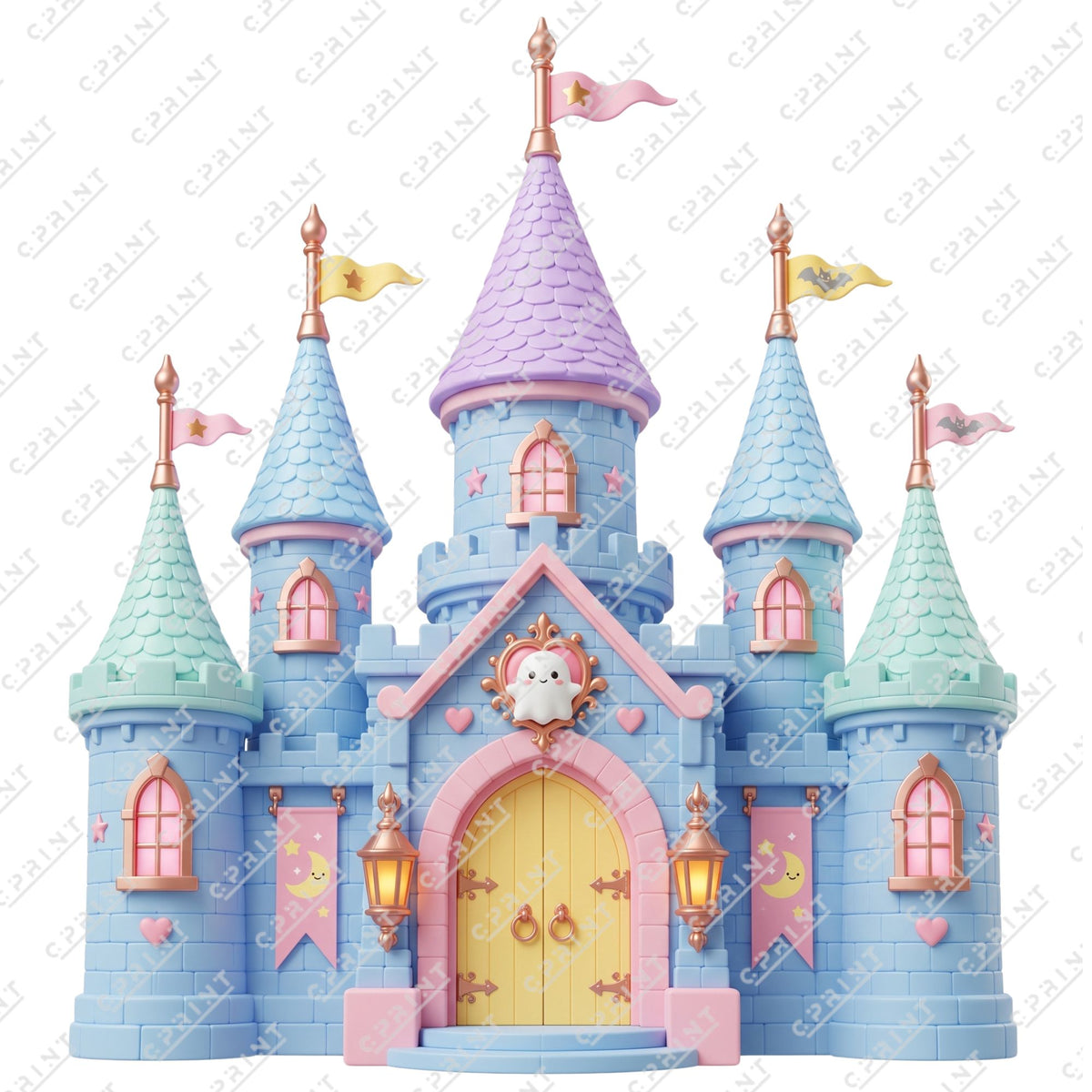Halloween Castle Backdrop