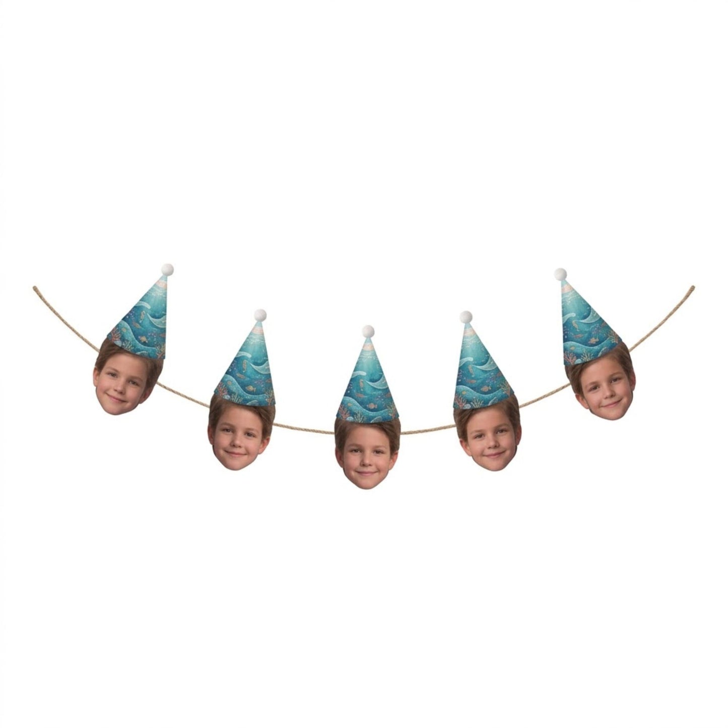 Ocean Adventure - Upload Your Face Garland
