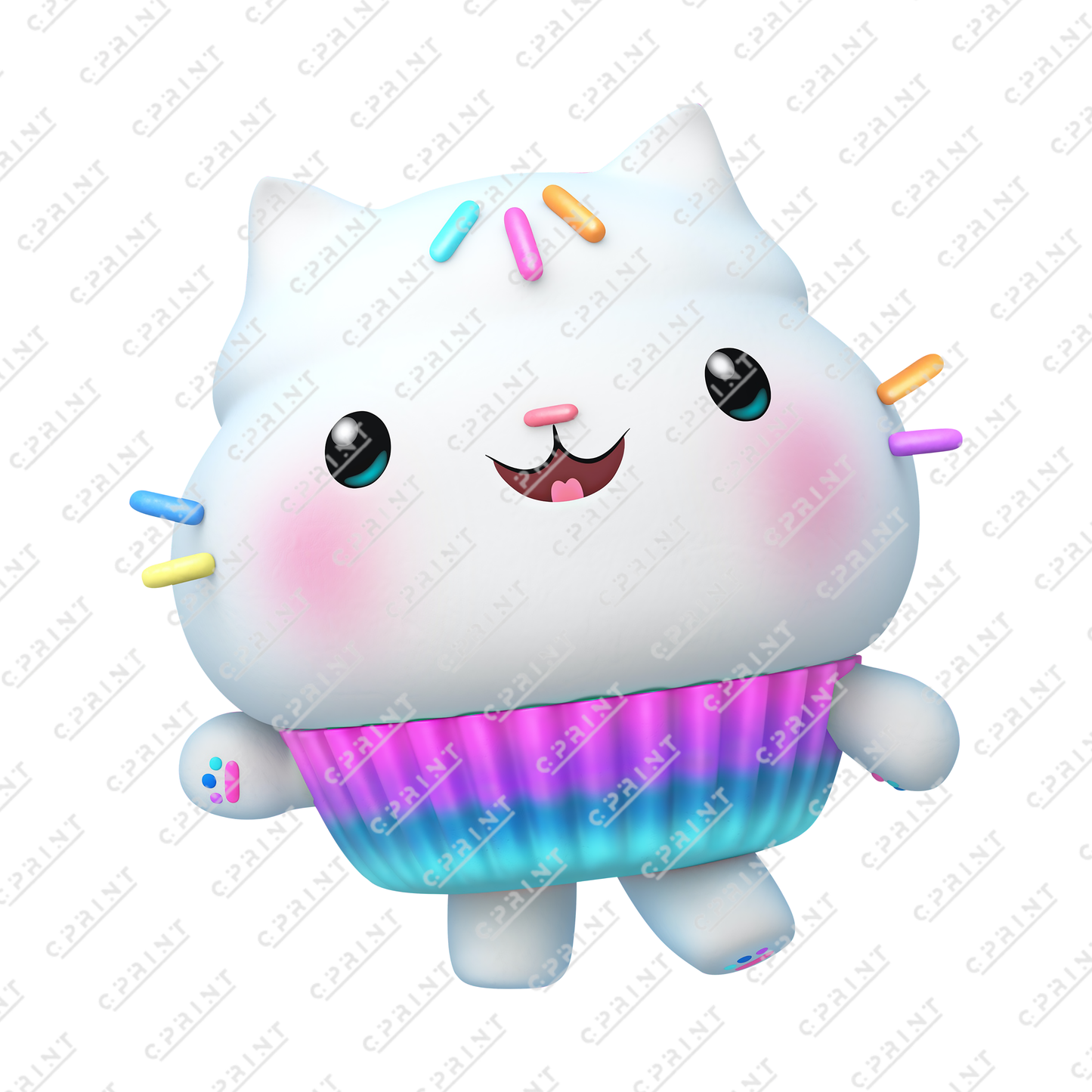 Cakey Cat from Gabby's Dollhouse Cutout