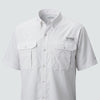 Columbia Tamiami II Short  Sleeve Shirt  - White - embroidery