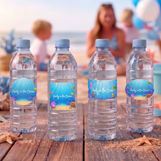 Ocean Adventure- Customize Water Bottles Stickers
