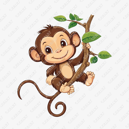 Safari Adventure Hanging Monkey Custom Character Cut-Out
