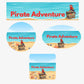 Pirates Adventure- Customize Water Bottles Stickers