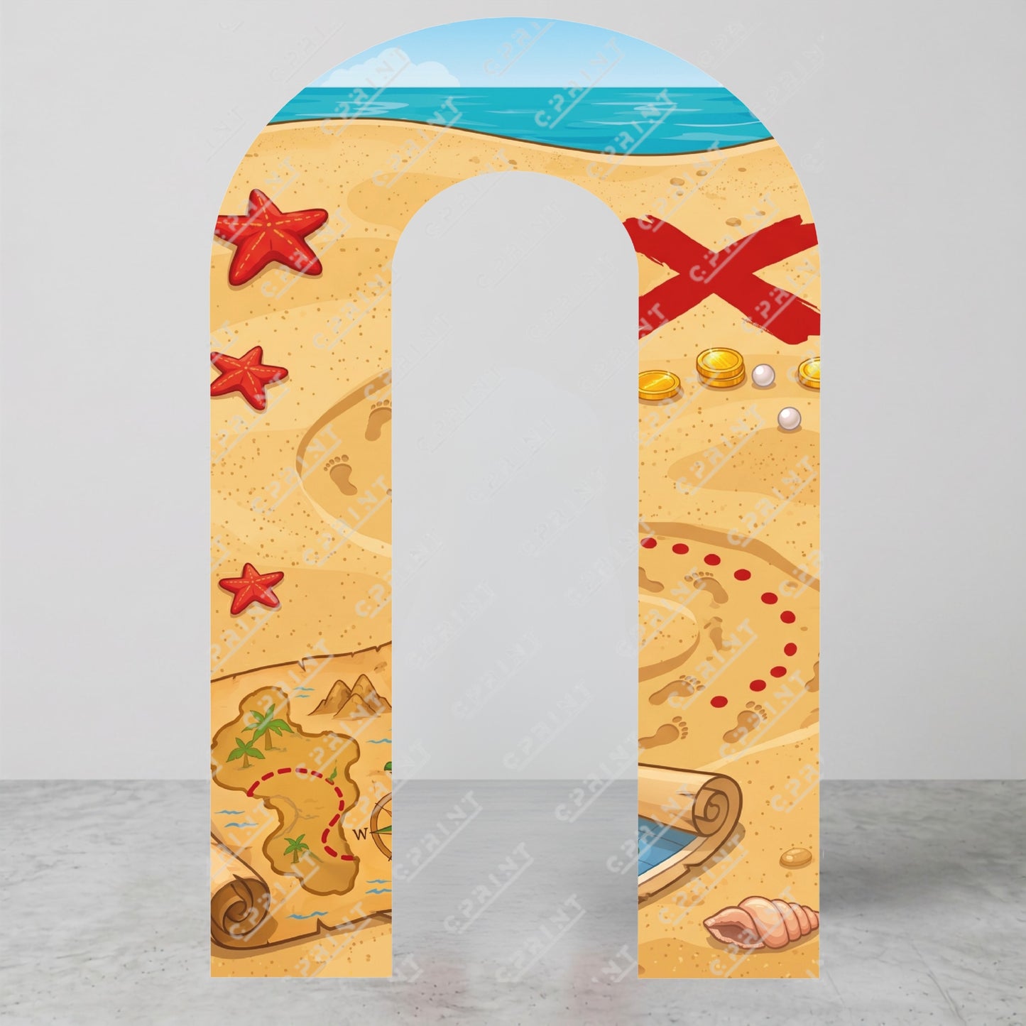 Pirate Adventure Custom Backdrop Arch Cover