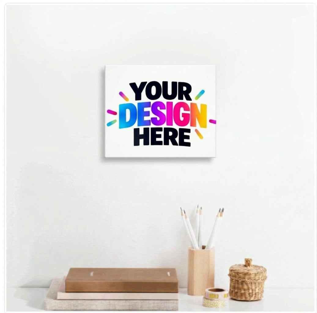 Custom White Canvas Print