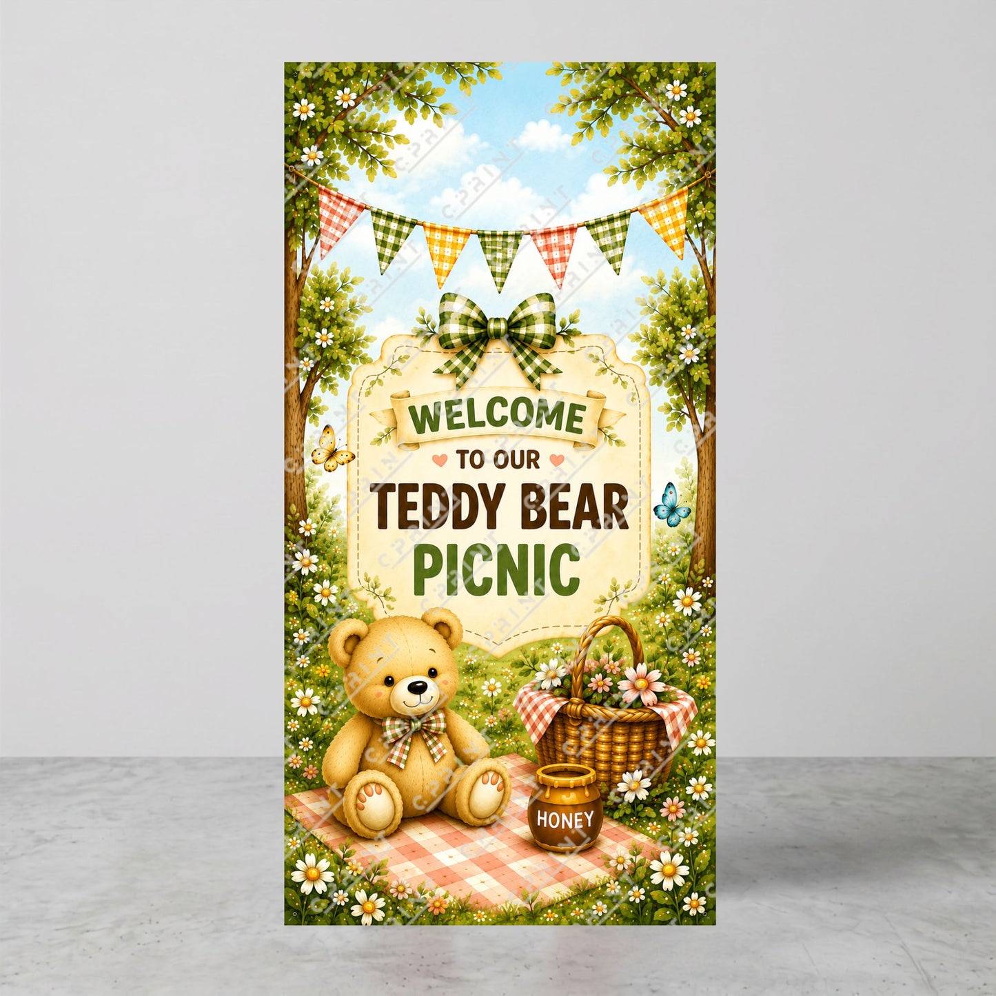 Teddy Bear Picnic  Backdrop