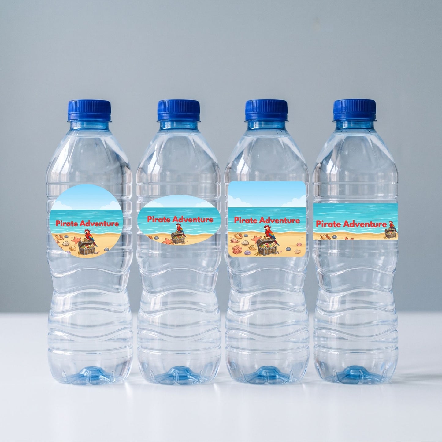 Pirates Adventure- Customize Water Bottles Stickers