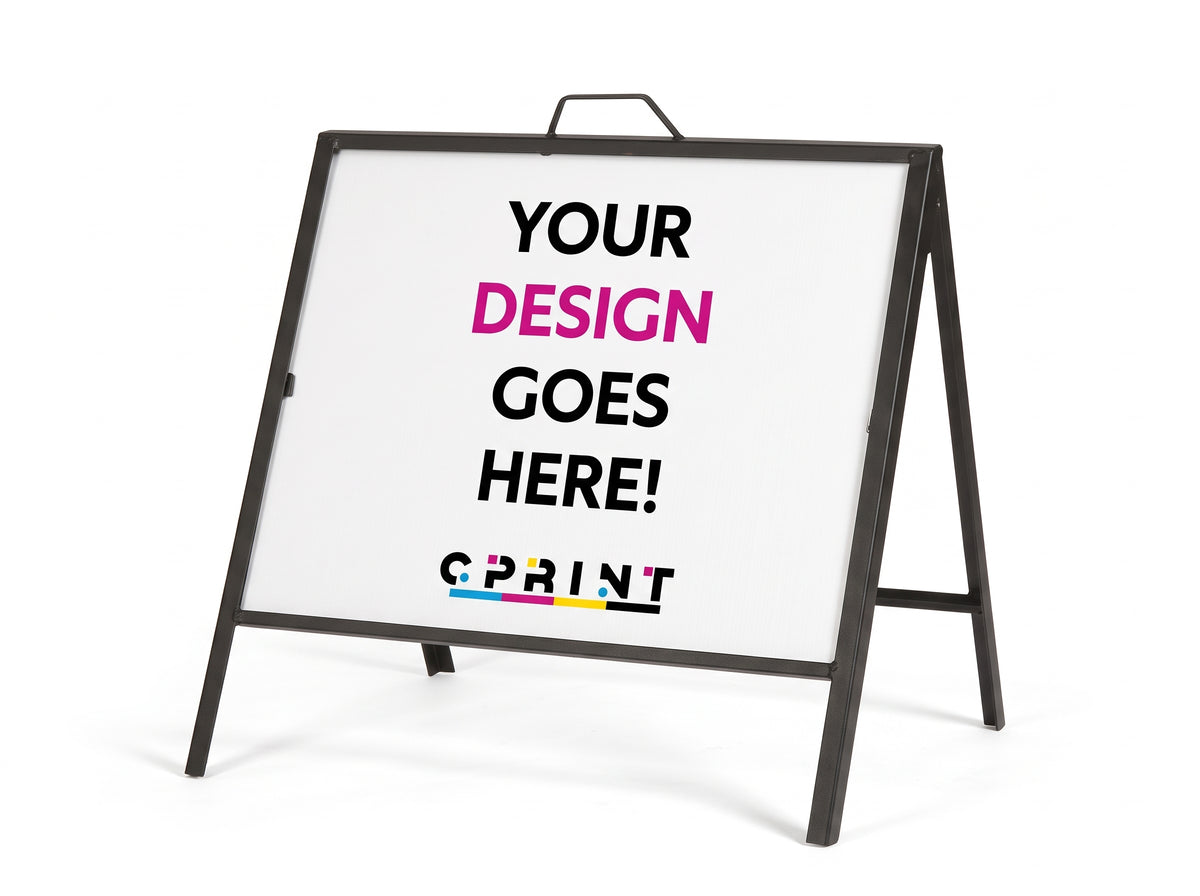 Folding Metal A-Frame Sign Holder