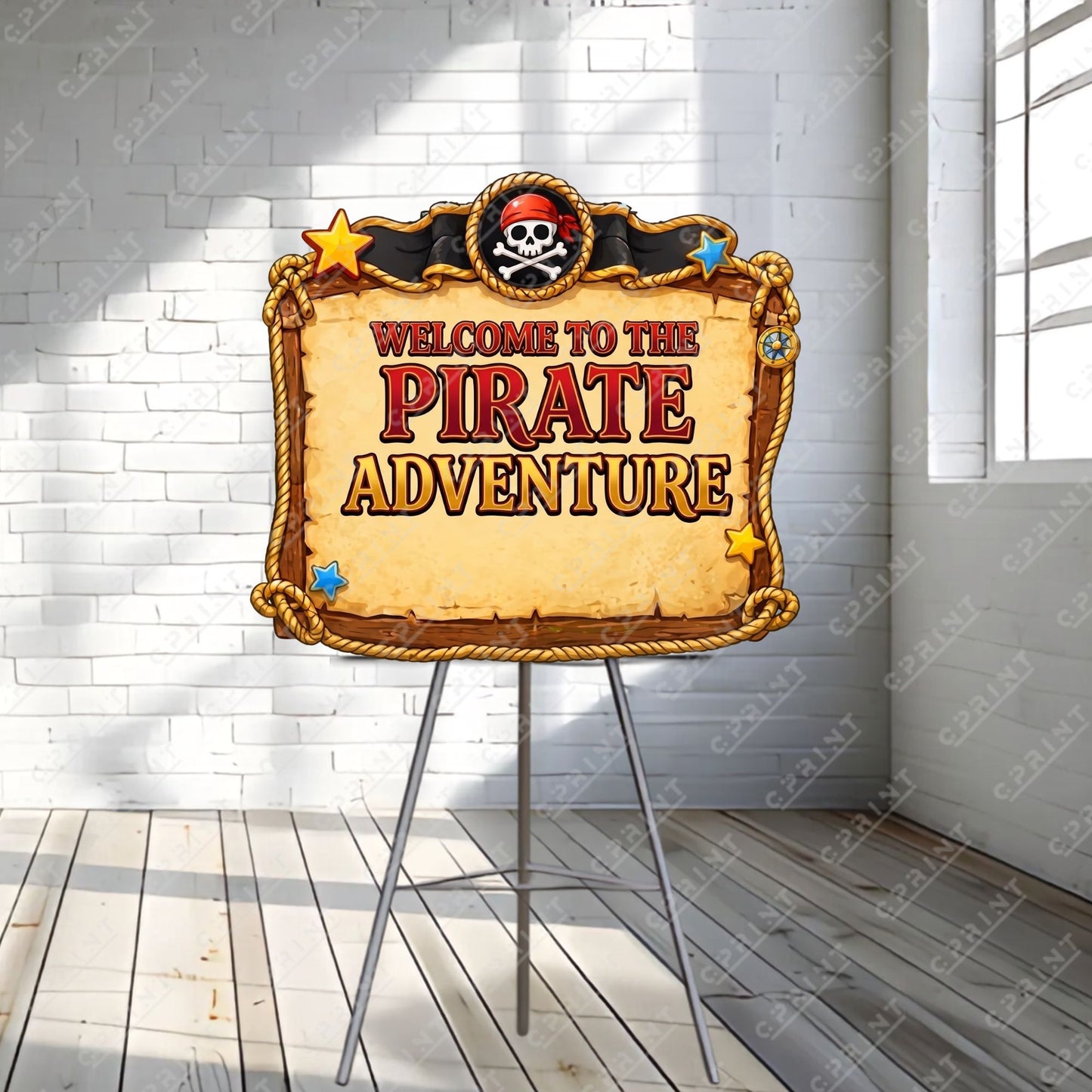 Pirate Adventure Welcome Sign