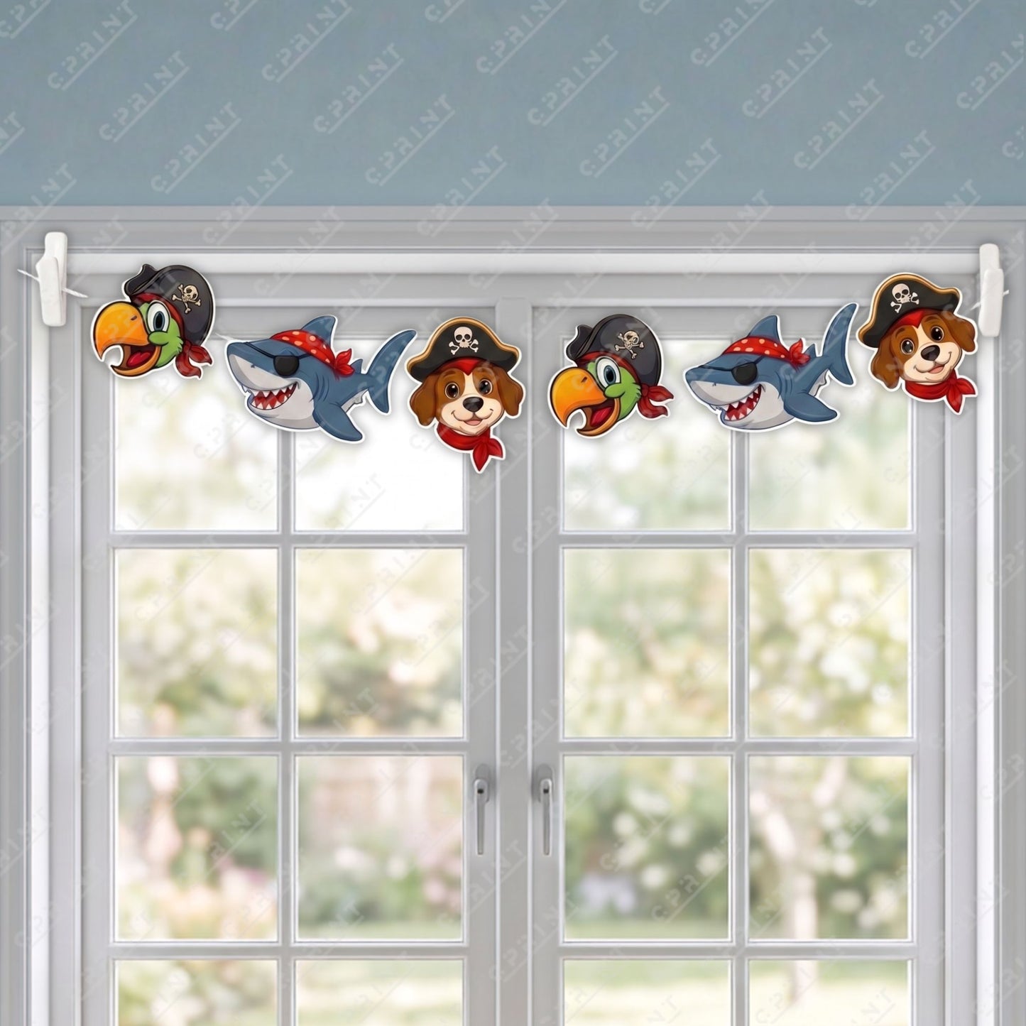 Pirate Adventure - Big Head Garland