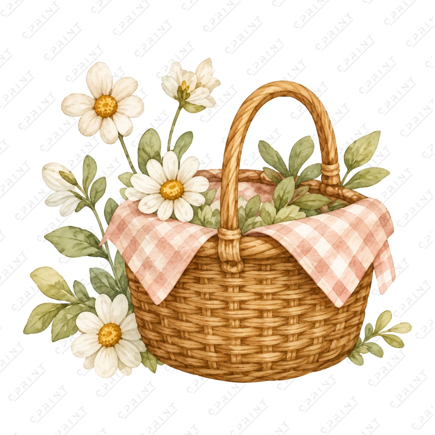 Teddy Bear Picnic Flower Basket