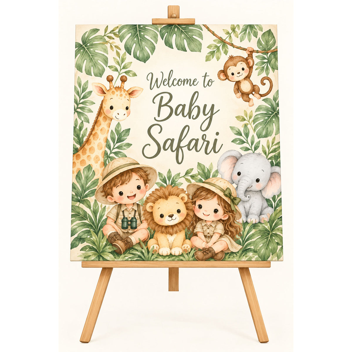 Baby Safari Welcome Sign