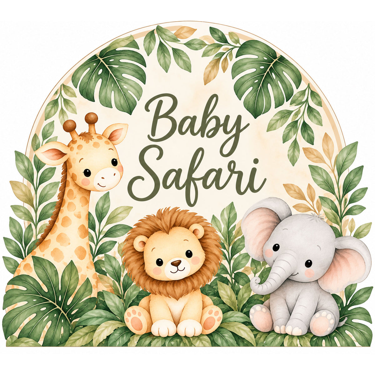 Baby Safari Coroplast Table Centerpiece | 1 ft