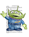 ALIEN WATERCOLOR TOY STORY CUT OUT (BULKY ITEM) - C Print USA