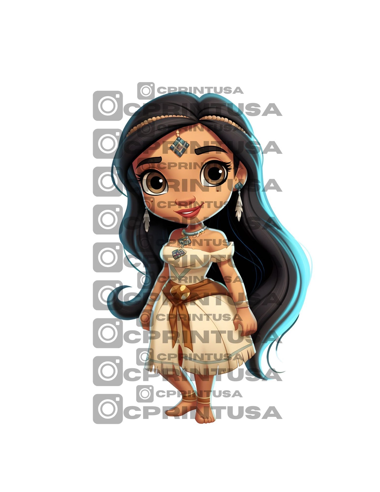 ANIMATED PRINCESS CUT OUT - C Print USA