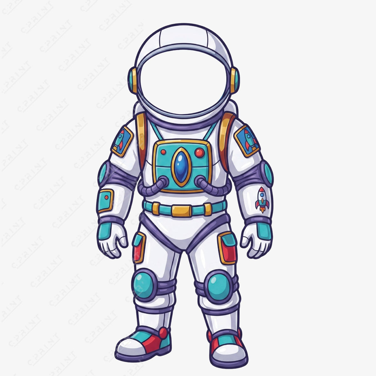 Astronaut Kids Photo Stand-in – Custom Space Adventure Face Cut-Out - C Print USA