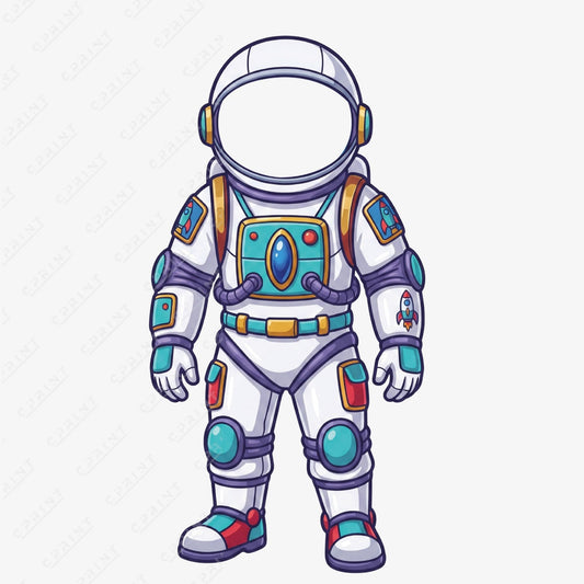 Astronaut Kids Photo Stand-in – Custom Space Adventure Face Cut-Out - C Print USA