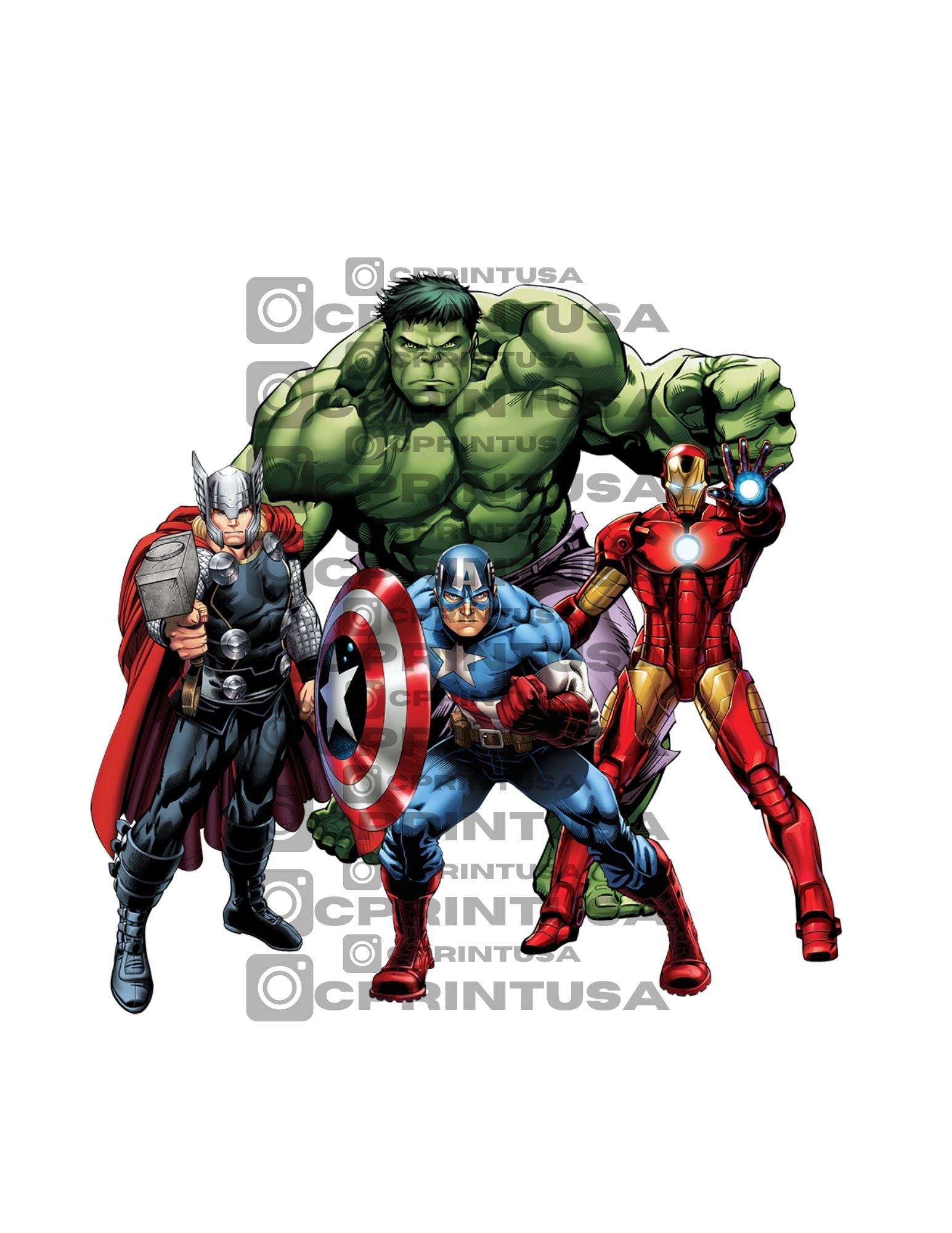 AVENGERS CUT OUT - C Print USA
