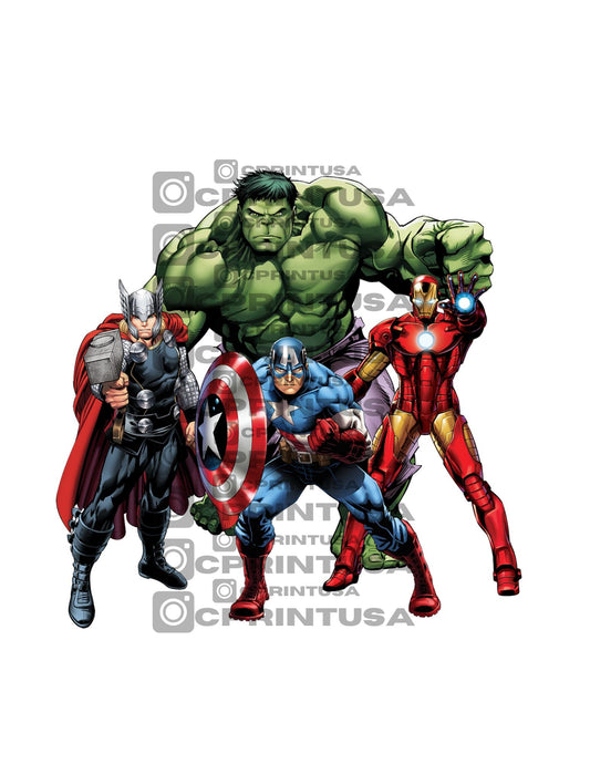 AVENGERS CUT OUT - C Print USA