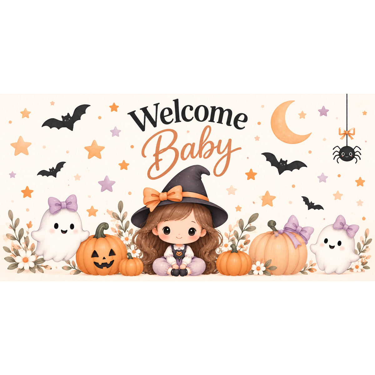 Baby Halloween Horizontal Backdrop - C Print USA