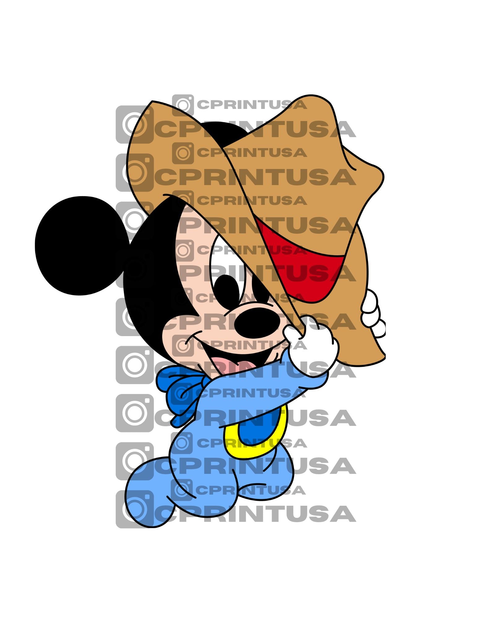 BABY MICKEY CUT OUT - C Print USA
