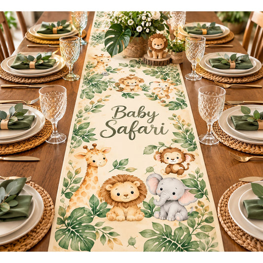 Baby Safari Event Table Runner - C Print USA