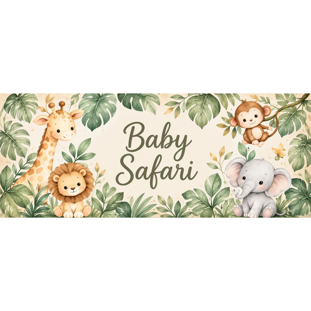 Baby Safari Horizontal Backdrop - C Print USA