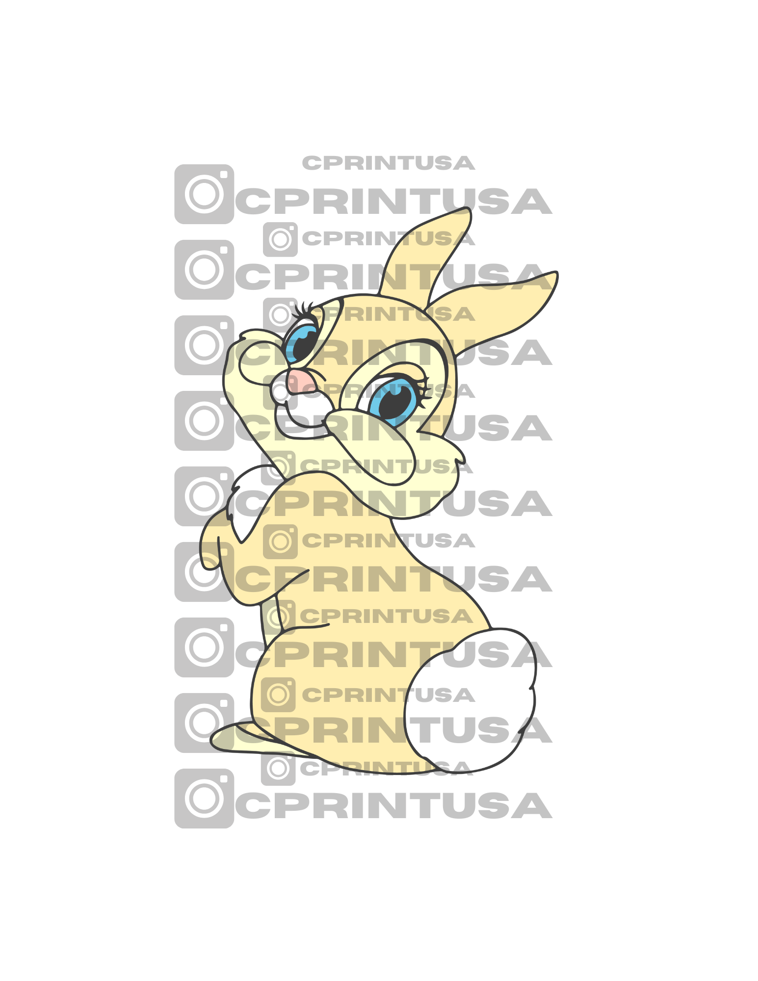 BAMBI GIRL BUNNY CUT OUT - C Print USA