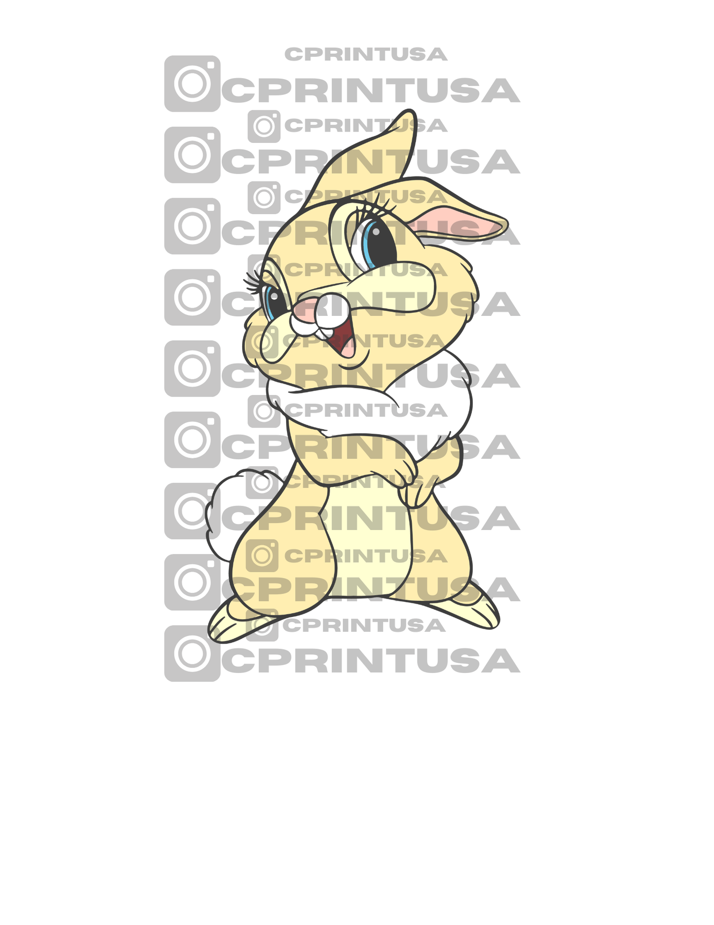 BAMBI GIRL BUNNY CUT OUT - C Print USA