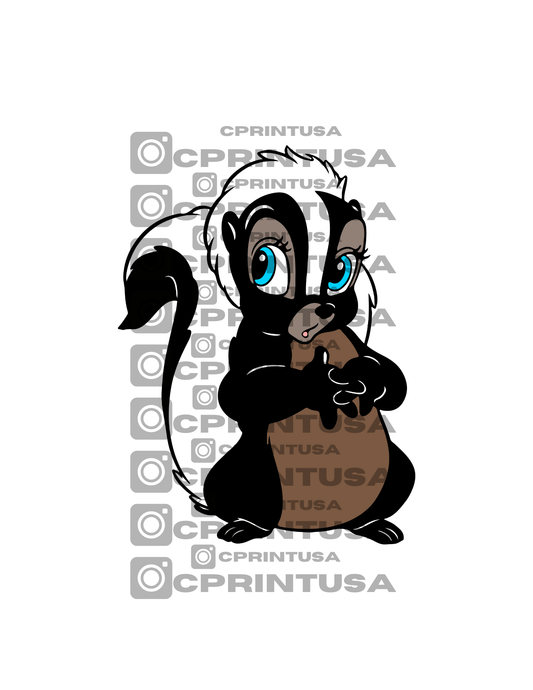 BAMBI SKUNK ZORRILLO CUT OUT - C Print USA