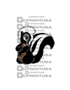 BAMBI SKUNK ZORRILLO CUT OUT - C Print USA
