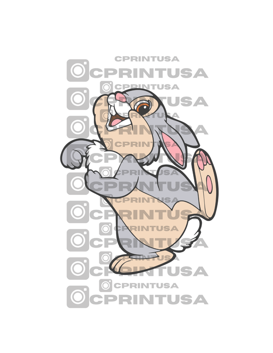 BAMBI THUMPER BUNNY CUT OUT - C Print USA