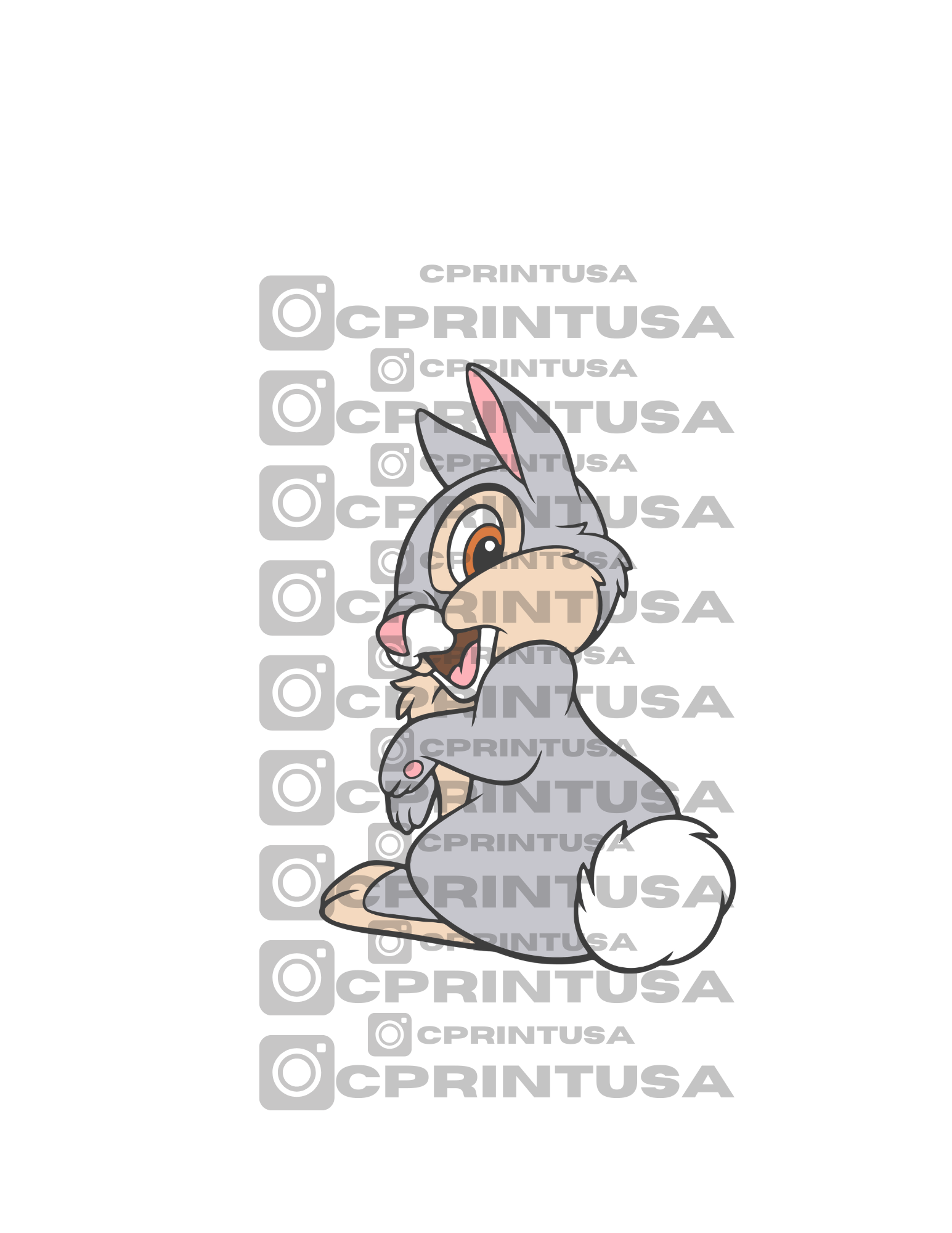 BAMBI THUMPER BUNNY CUT OUT – C Print USA